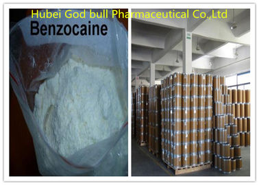 Chine CAS 94-09-7 cristallins blancs de poudre anesthésique locale de Benzocain pour l'antidouleur fournisseur